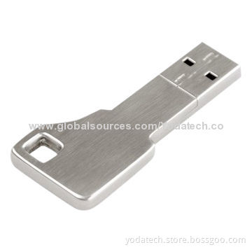 Key-shaped USB flash drives, made of aluminum/stainless steel